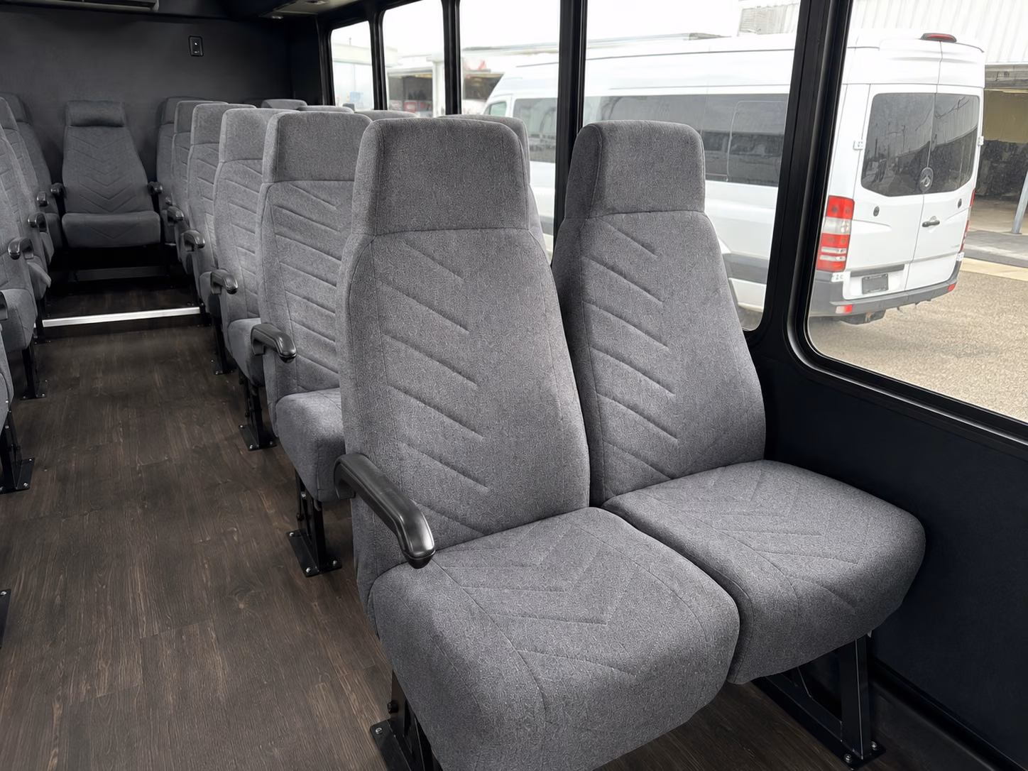 north port 18 passenger minibus inside