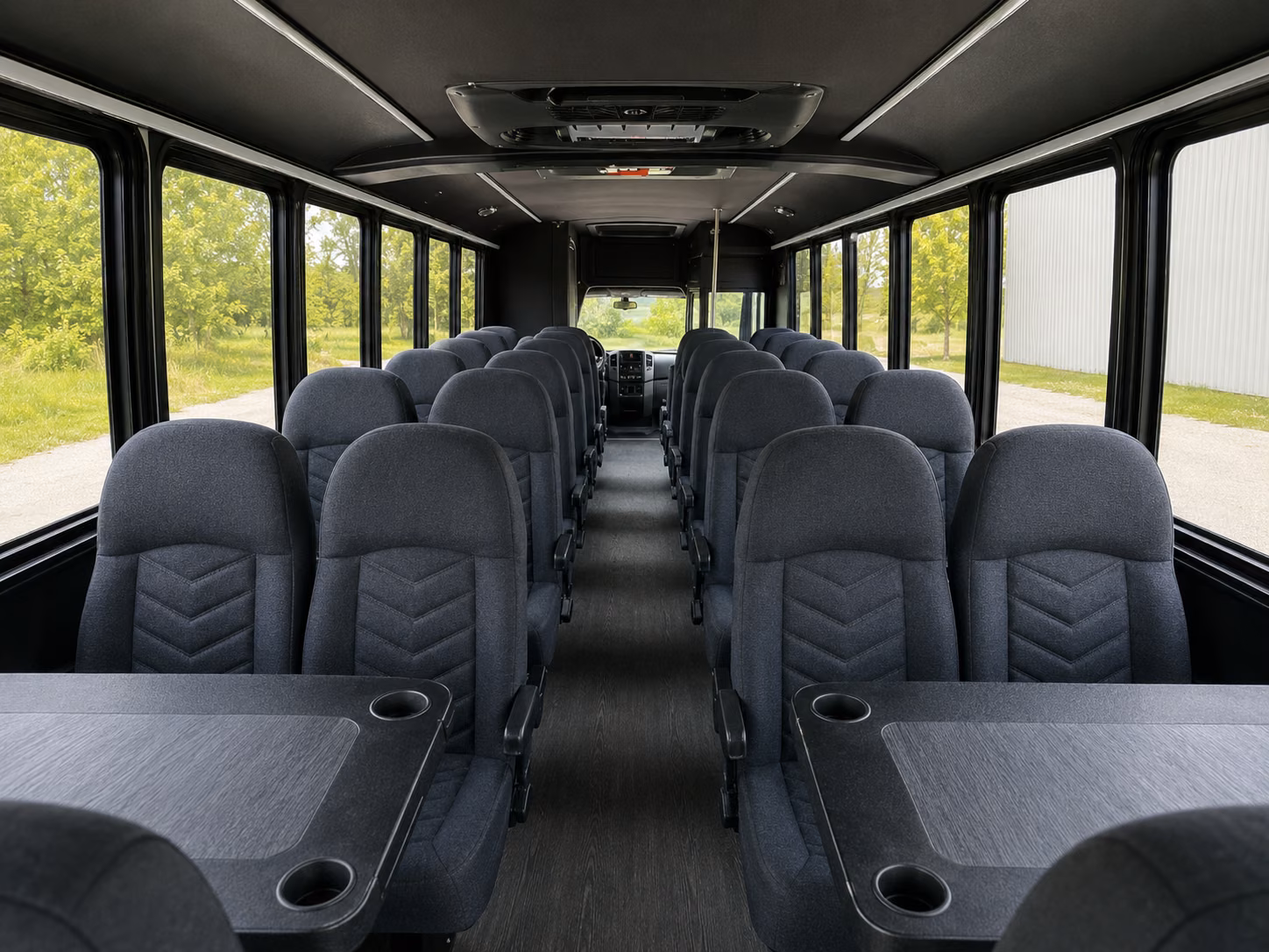 north port 20 passenger minibus inside