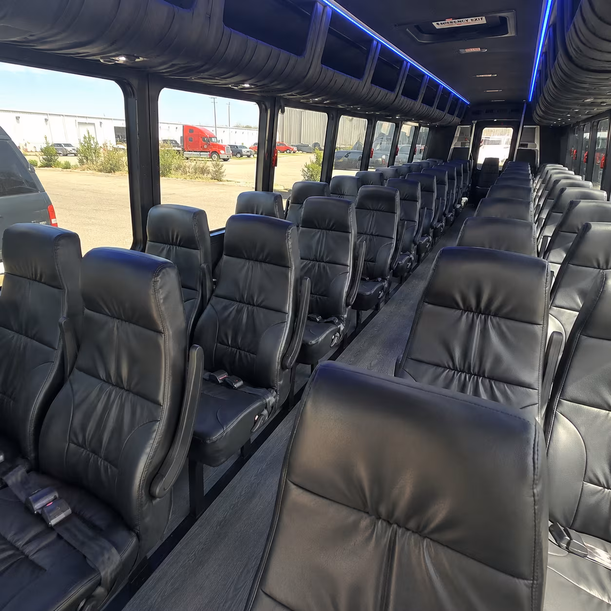 north port 25 passenger minibus inside