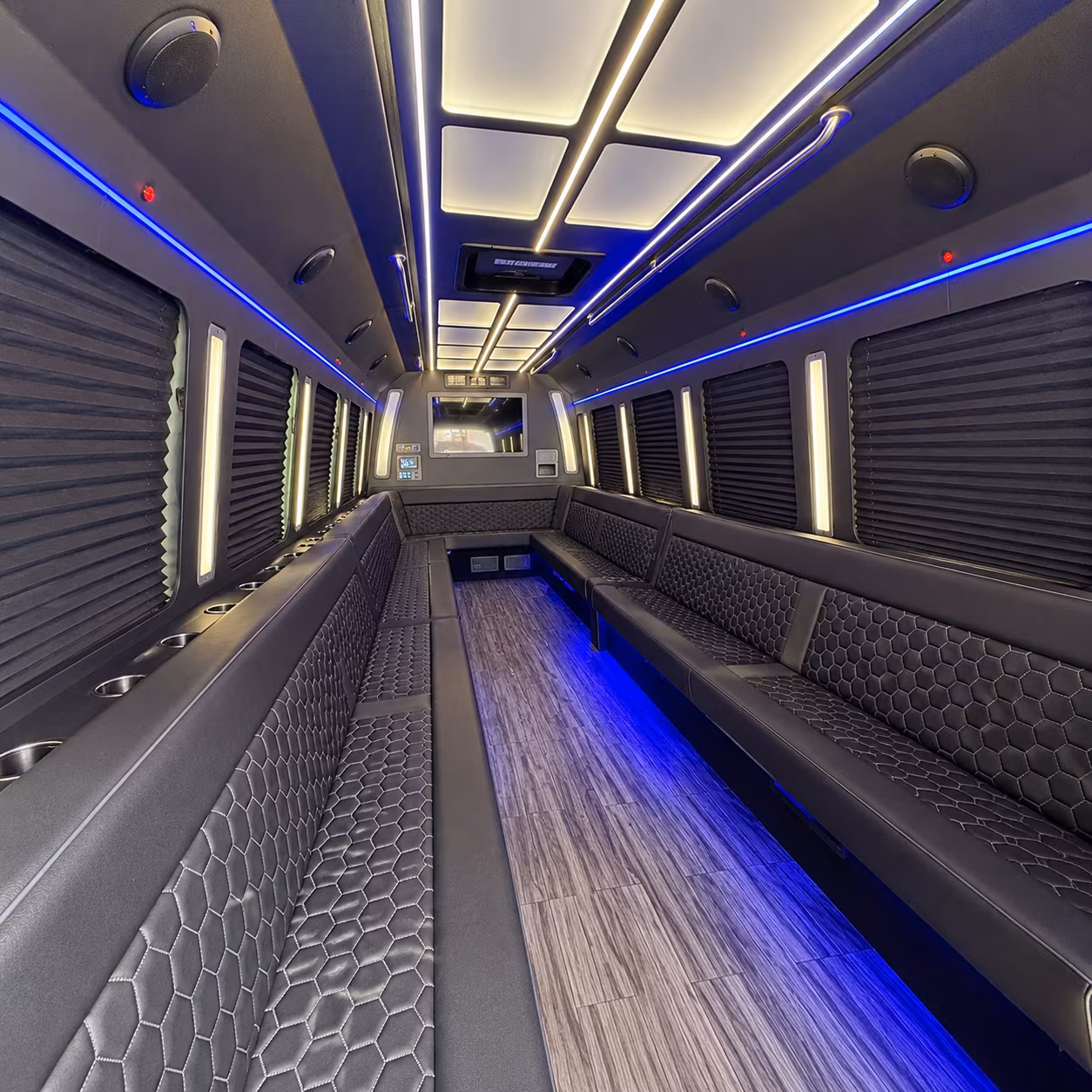 north port 30 passenger party bus interior