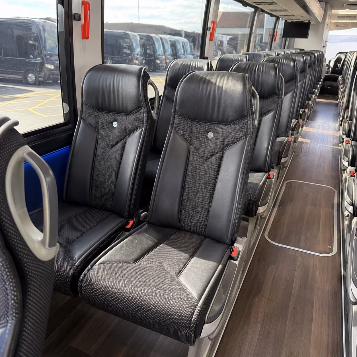north port 40 passenger charter bus interior
