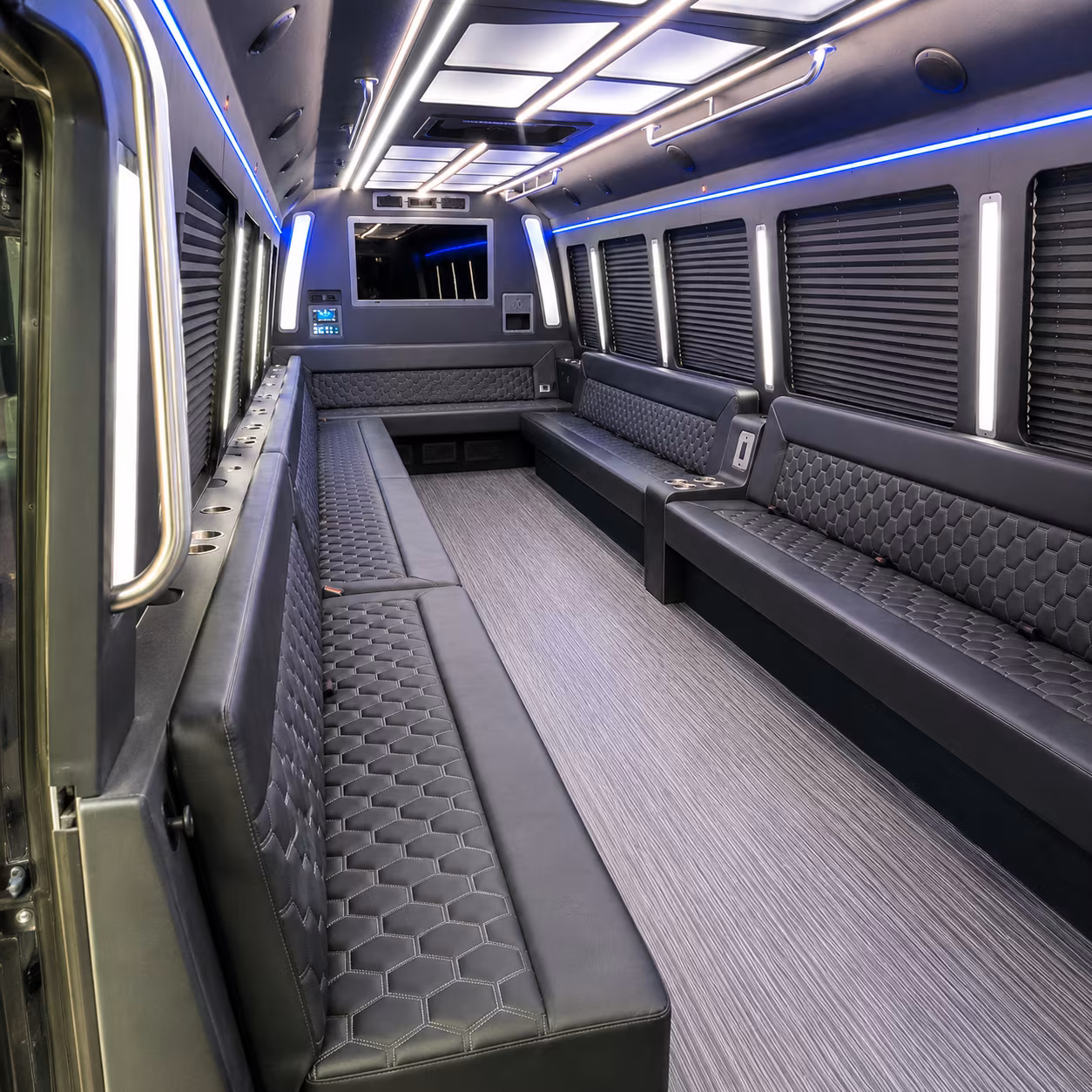 north port 40 passenger party bus interior