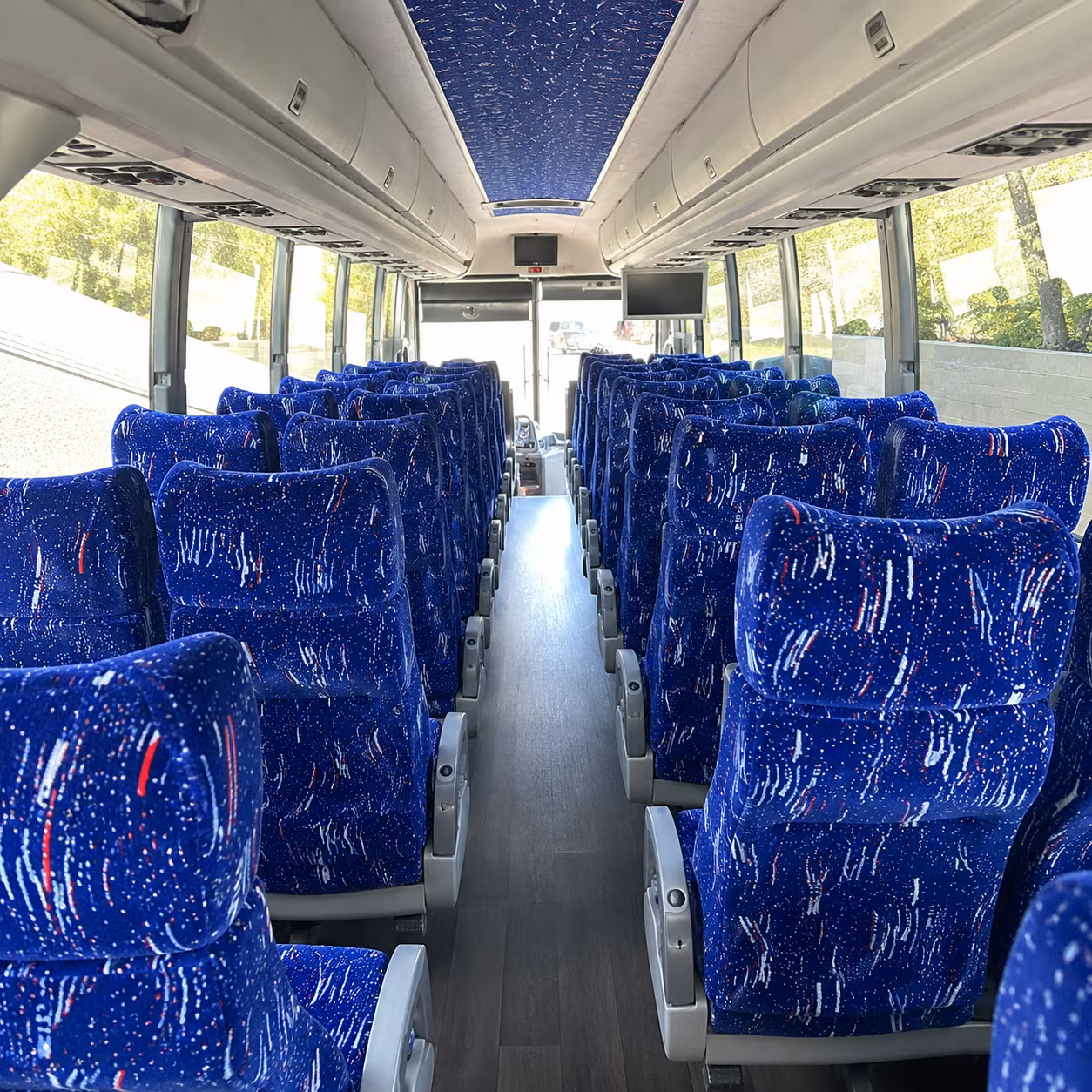 north port 50 passenger charter bus interior
