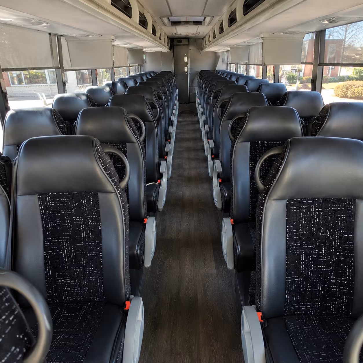 north port 54 passenger charter bus inside