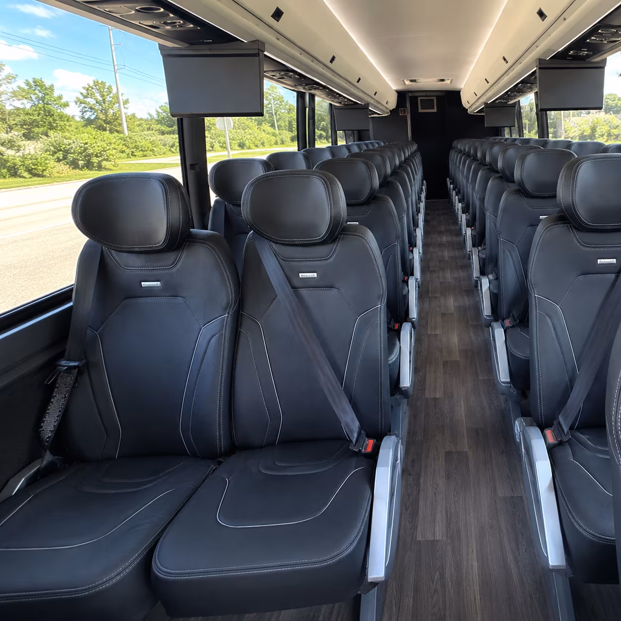 north port charter bus inside