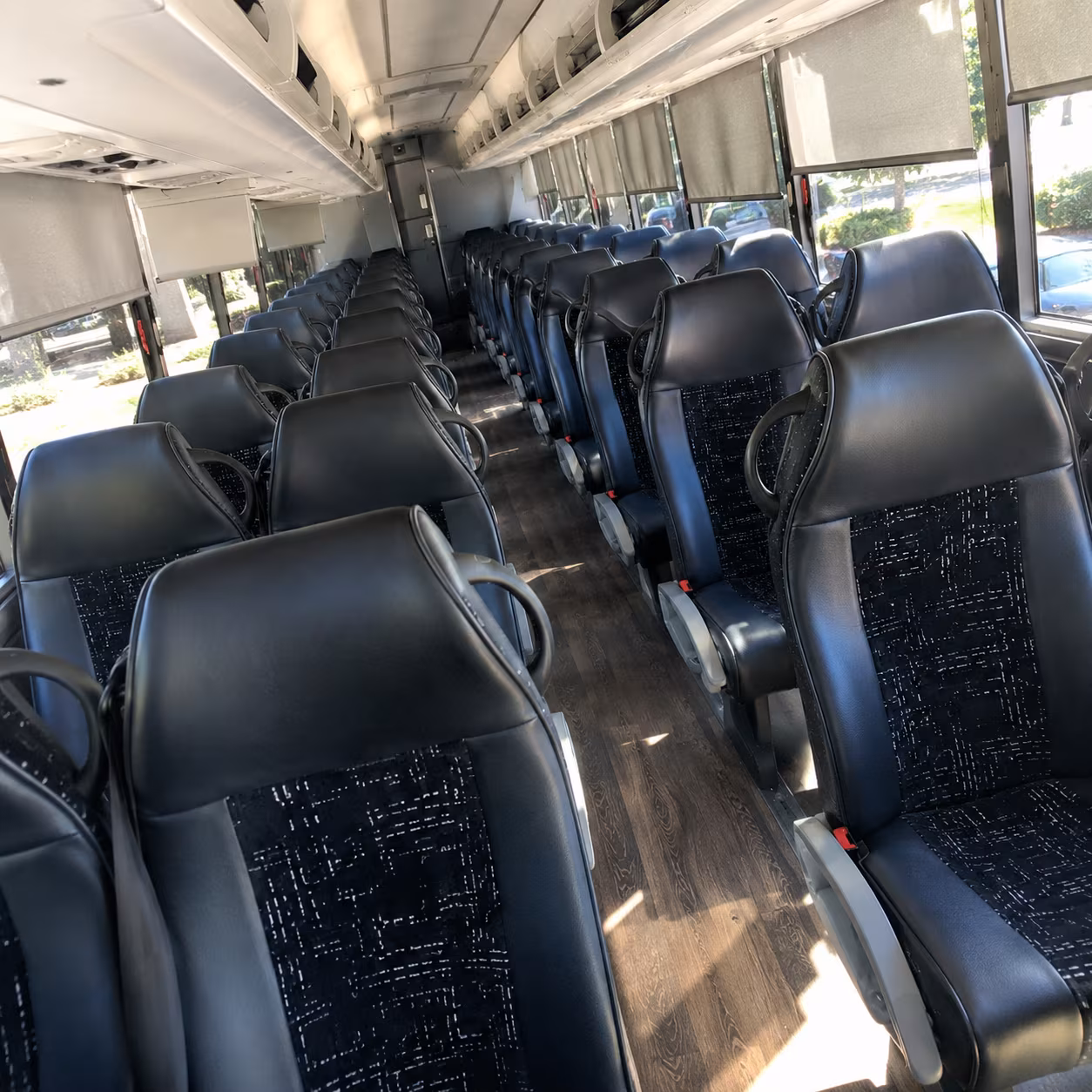 north port charter bus interior