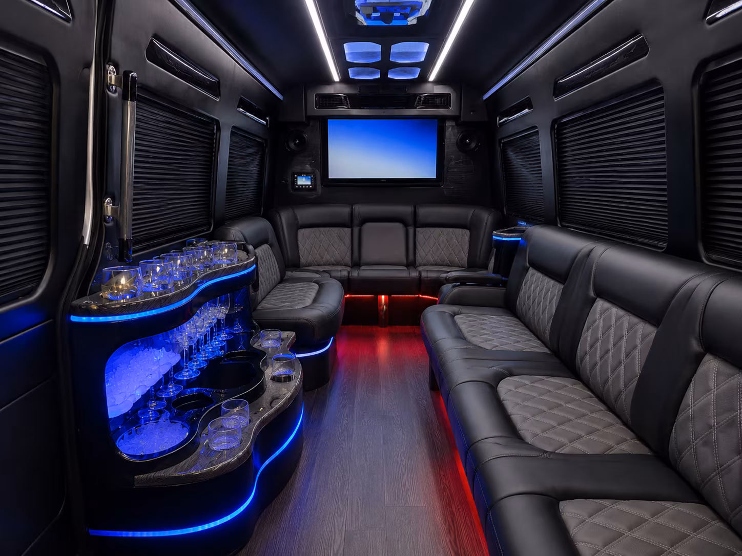 north port event transportation onboard seating